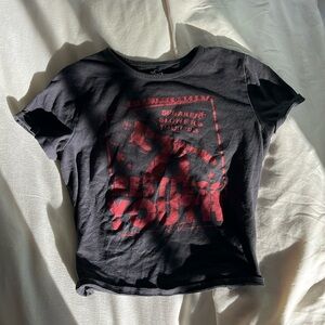 hollister cropped tee